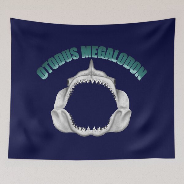 Item preview, Megalodon Shark (with text) designed and sold by JAMiron Paleoart.
