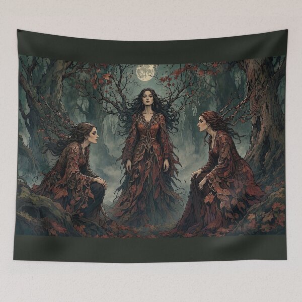 Item preview, Autumn Witches of the Wild Wood designed and sold by Roberta Calabrese.