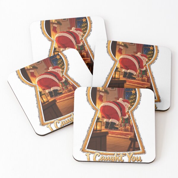 Item preview, I Caught You Santa! – Funny Christmas Keyhole designed and sold by On a Whim .
