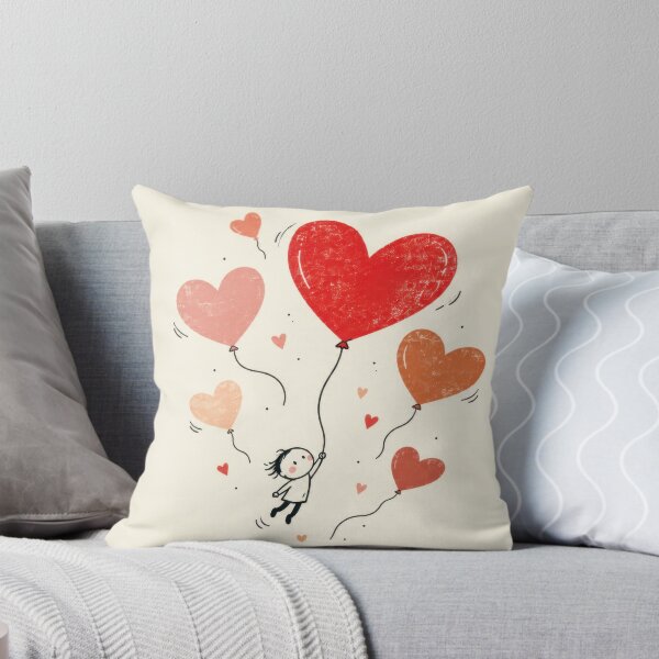 Item preview, Child holding heart balloons designed and sold by anytka.