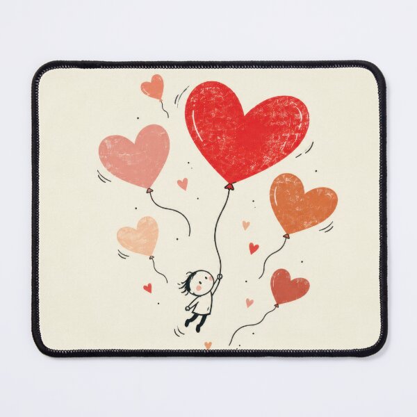 Item preview, Child holding heart balloons designed and sold by anytka.
