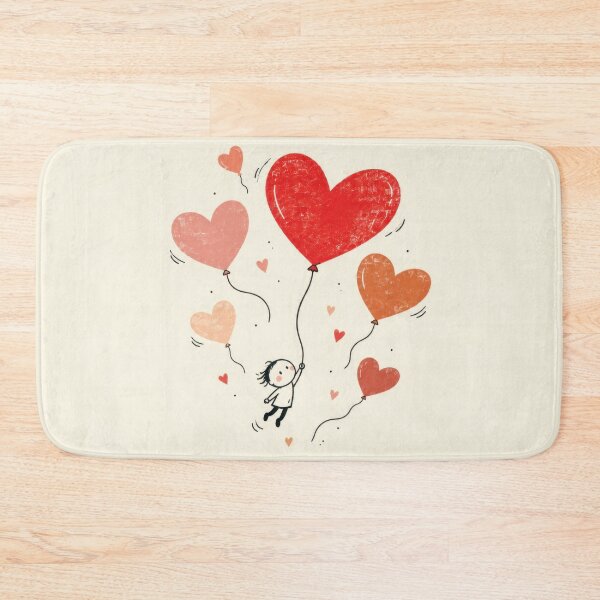 Item preview, Child holding heart balloons designed and sold by anytka.