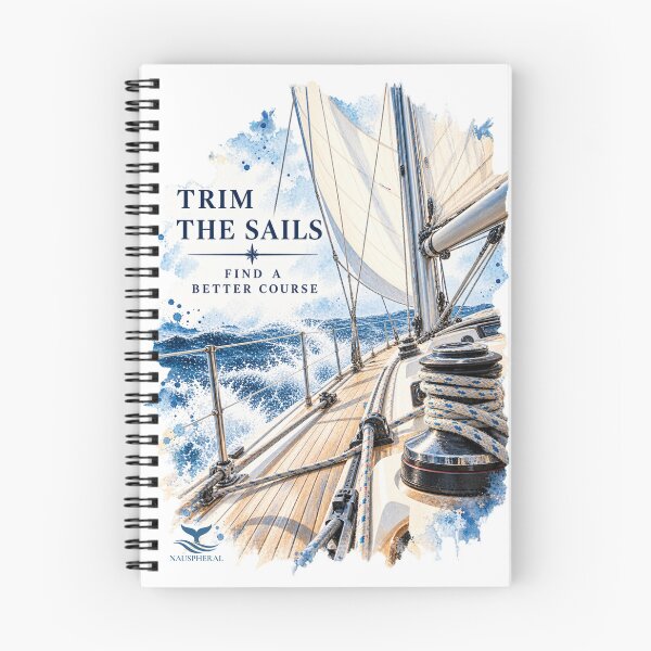 Item preview, Trim the Sails – Nautical Sailing & Sailboat Watercolor Design designed and sold by NAUSPHERAL.
