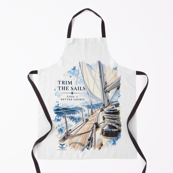 Item preview, Trim the Sails – Nautical Sailing & Sailboat Watercolor Design designed and sold by NAUSPHERAL.