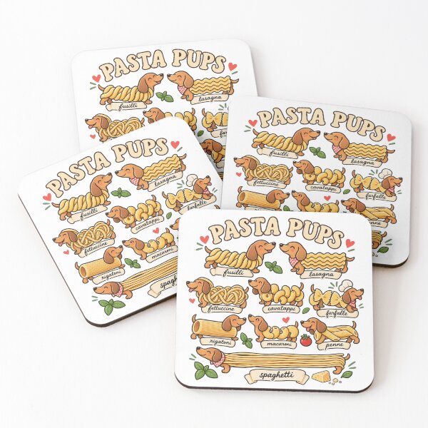 Item preview, Pasta Pups Dachshund Pasta Lover Cute Dog Foodie Graphic designed and sold by LandFinStudio.