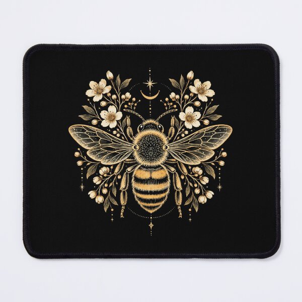 Item preview, Botanical Bee, Floral Honey Bee, Bee Lover, Cottagecore, Nature Lover, Botanical designed and sold by Cchotlan.