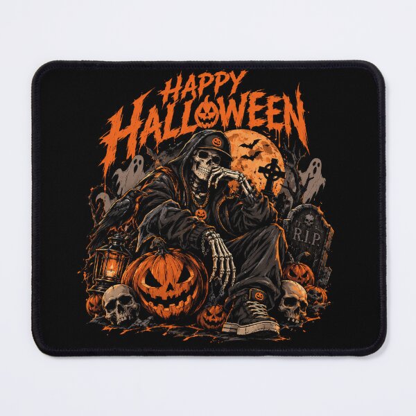 Item preview, Cool Skeleton Happy Halloween Streetwear Hoodie designed and sold by Catfish013.