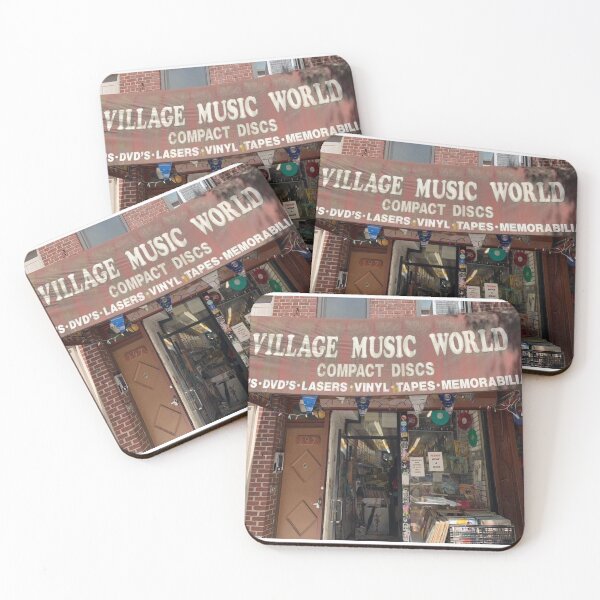 Item preview, VILLAGE MUSIC WORLD - COASTER designed and sold by GoForth27.