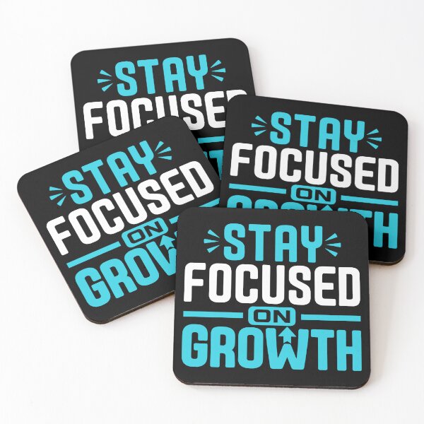 Item preview, Stay Focused on Growth Motivational Growth Mindset Typography T-Shirt designed and sold by rejowan-arts.