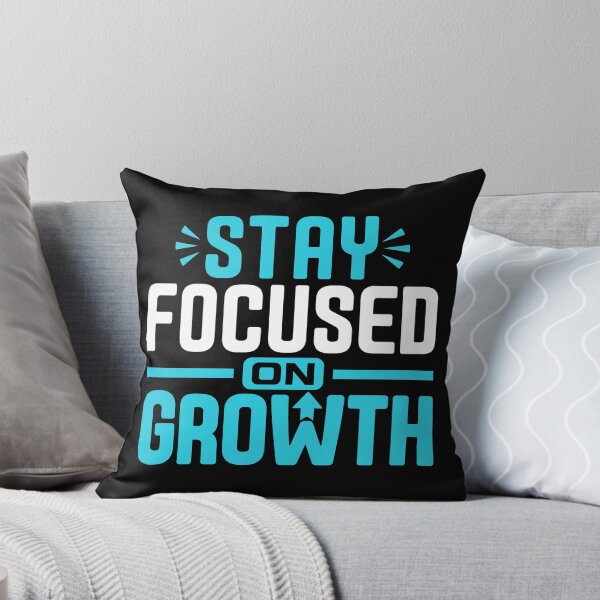 Item preview, Stay Focused on Growth Motivational Growth Mindset Typography T-Shirt designed and sold by rejowan-arts.