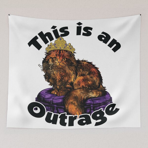 Item preview, This Is an Outrage – Princess Donut designed and sold by Leslie Makes Stuff.