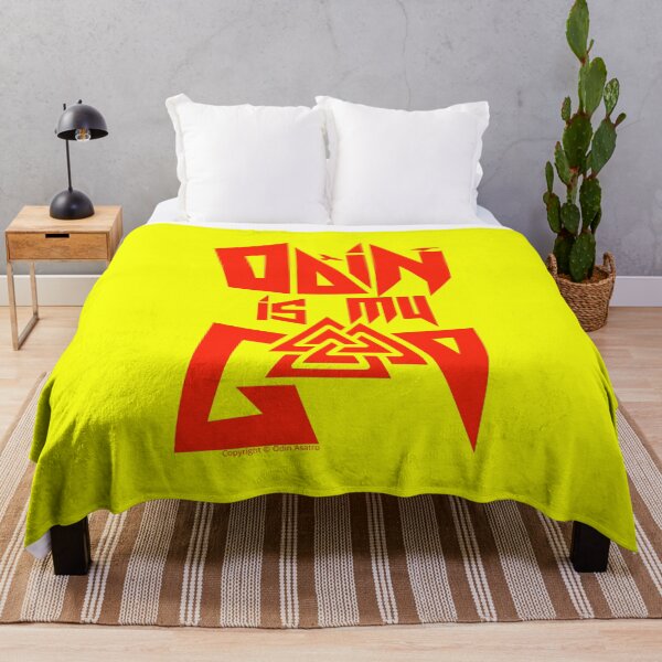 Aperçu de l'œuvre Odin est mon Dieu - Asatru, Père de Tout (Logo Rouge) créée et vendue par odinodinasatro.
