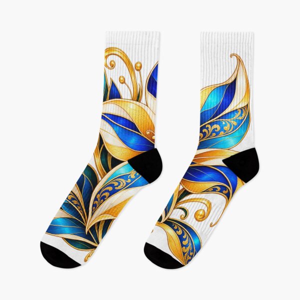 Item preview, Golden Azure Blossom designed and sold by NeuroArtGallery.