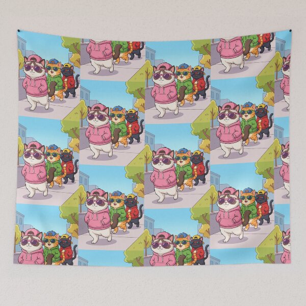 Item preview, THE COOL CAT STREET GANG designed and sold by RiverFong.