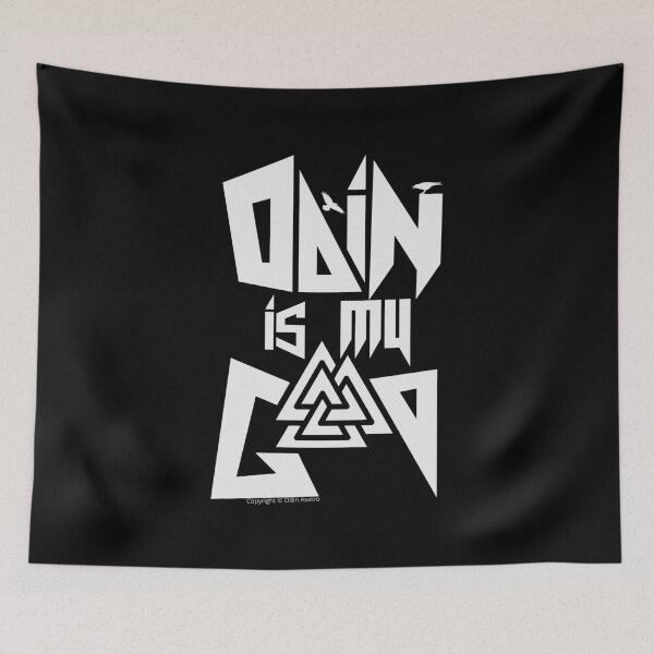 Item preview, Odin is My God - Asatru Allfather (White Logo) designed and sold by odinodinasatro.