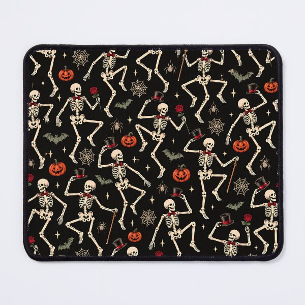 Item preview, Vintage Halloween Dancing Skeletons Pattern designed and sold by ValentinaHramov.