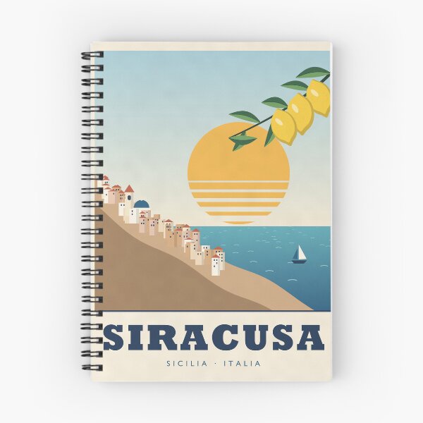 Item preview, Siracusa Ortigia Sicily Retro Travel Poster designed and sold by ChromaLens.