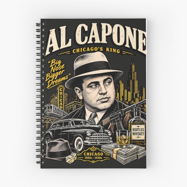 Item preview, Al Capone Vintage Gangster Poster – Chicago Mafia History & Prohibition Art designed and sold by Marginalia Workshop.