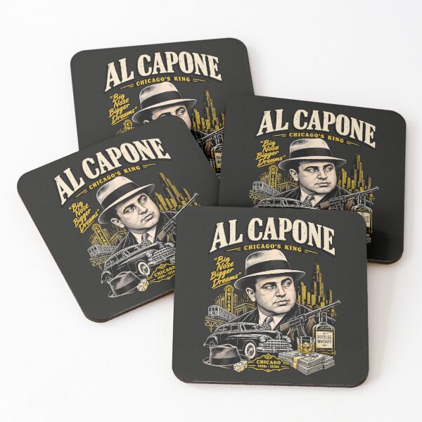 Item preview, Al Capone Vintage Gangster Poster – Chicago Mafia History & Prohibition Art designed and sold by Marginalia Workshop.