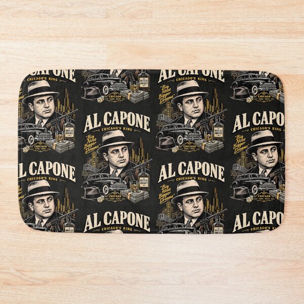 Item preview, Al Capone Vintage Gangster Poster – Chicago Mafia History & Prohibition Art designed and sold by Marginalia Workshop.