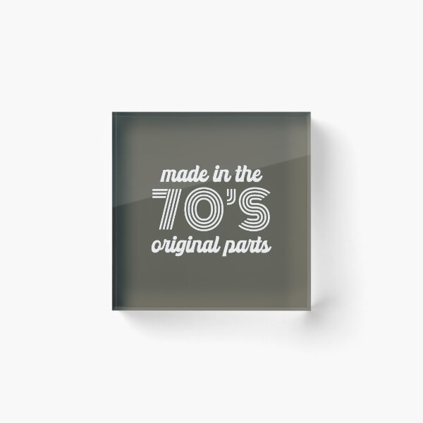 Item preview, Made in the 70s Original Parts Vintage 1970s Birthday Retro Gift #6 designed and sold by SalahBlt.