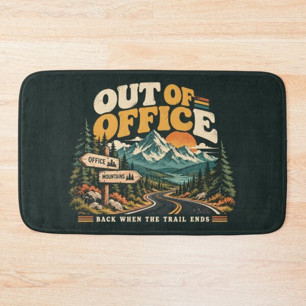 Item preview, Out of office sign with mountains designed and sold by anytka.