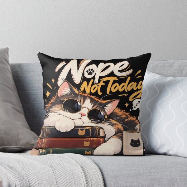 Item preview, Nope Not Today Cool Cat designed and sold by TamagotchiArt.
