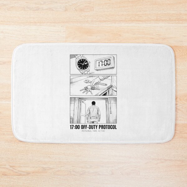 Item preview, 1700 Off Duty Protocol Work Humor Manga Style designed and sold by SplashTastic.