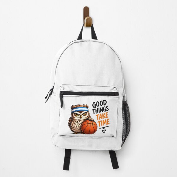 Item preview, Good Things Take Time Basketball Owl designed and sold by Pyt27.