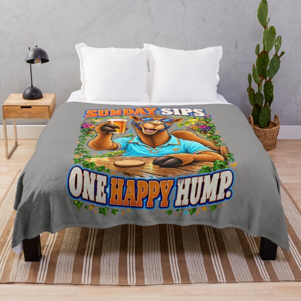 Item preview, Sunday Sips. One Happy Hump – Funny Lifestyle, Food and Pets T-Shirt – Funny Camel T-Shirt Animal Graphic Camel T-Shirt designed and sold by Camel & Quirk.