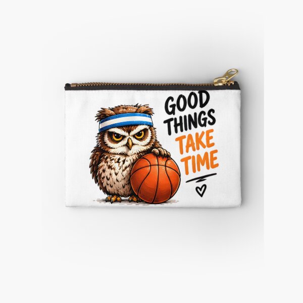 Item preview, Good Things Take Time Basketball Owl designed and sold by Pyt27.