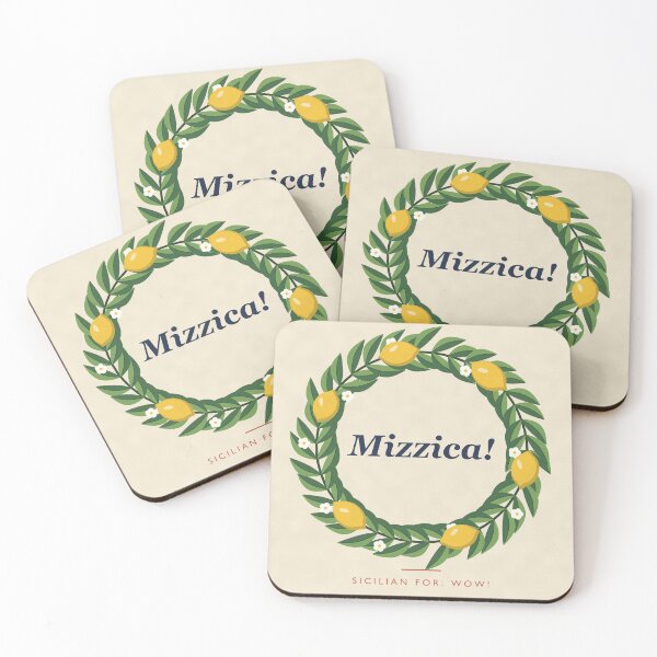 Item preview, Mizzica Sicilian Saying Lemon Wreath designed and sold by ChromaLens.