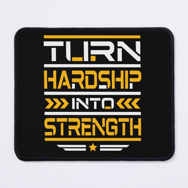 Item preview, Turn Hardship Into Strength Motivational Resilience Typography T-Shirt designed and sold by rejowan-arts.