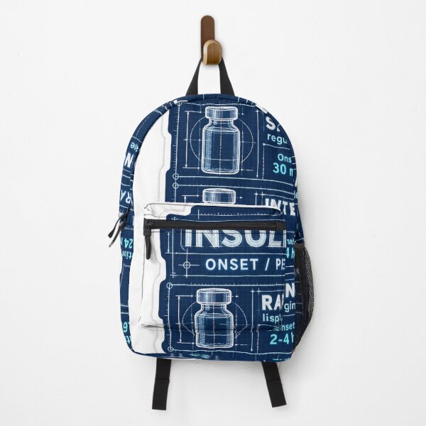 Item preview, Insulin Types Blueprint Study Aid Nursing Student Sticker designed and sold by isokinetic.