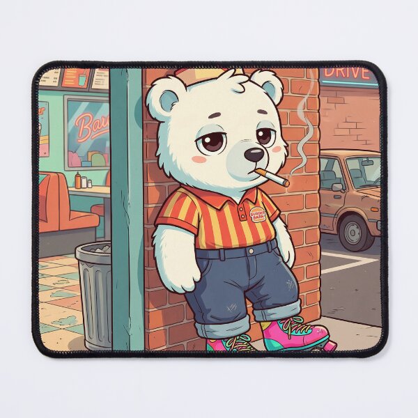 Item preview, Polar bear wearing roller skates designed and sold by v29582492.