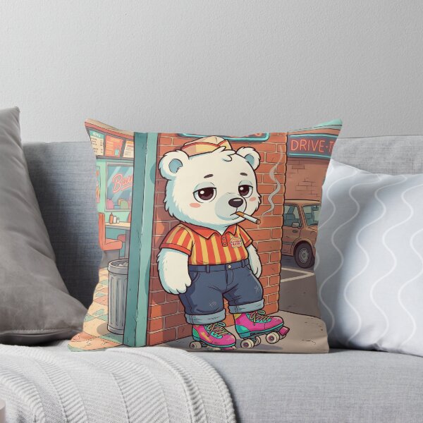 Item preview, Polar bear wearing roller skates designed and sold by v29582492.