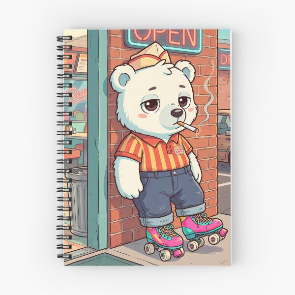 Item preview, Polar bear wearing roller skates designed and sold by v29582492.