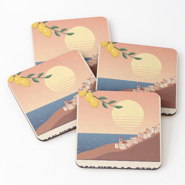 Item preview, San Vito Lo Capo Sicily Vintage Travel Poster designed and sold by ChromaLens.