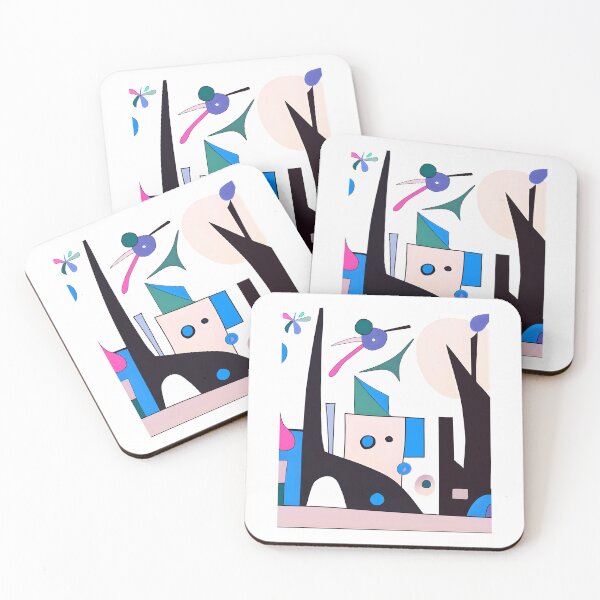 Item preview, Miró Inspired Abstract Surrealist Organic Shapes Graphic designed and sold by Pepeud.