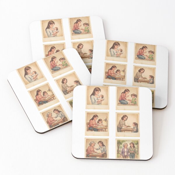 Item preview, Mother and Daughter Bond - Nostalgic Illustration designed and sold by HeloyPinter.