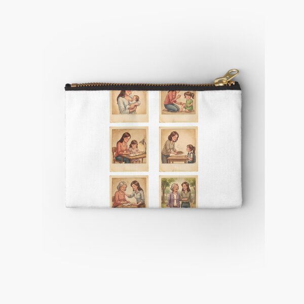 Item preview, Mother and Daughter Bond - Nostalgic Illustration designed and sold by HeloyPinter.