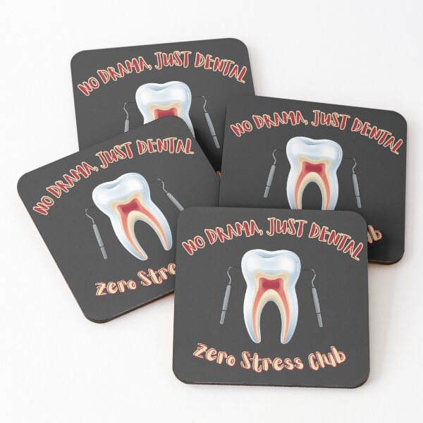 Item preview, No Drama Just Dental Funny Dentist Tooth Design designed and sold by TestudoDesign.