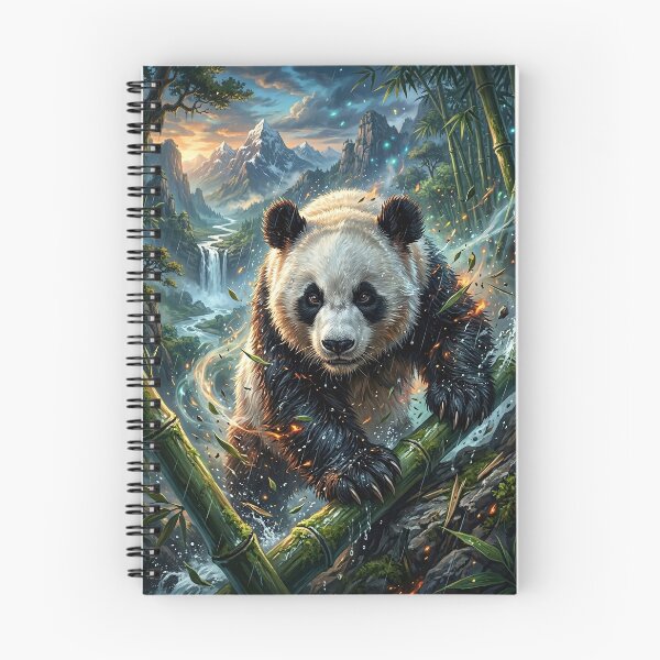 Item preview, Giant Panda Gazing Out from a Lush Bamboo Grove designed and sold by Lucid Dream Pixel.