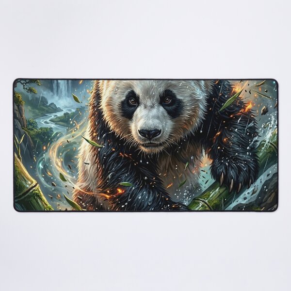 Item preview, Giant Panda Gazing Out from a Lush Bamboo Grove designed and sold by Lucid Dream Pixel.