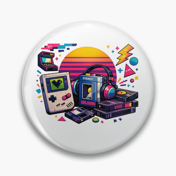 Item preview, Retro Nostalgia – Walkman, VHS & Game Boy designed and sold by Dew Drop Designs.