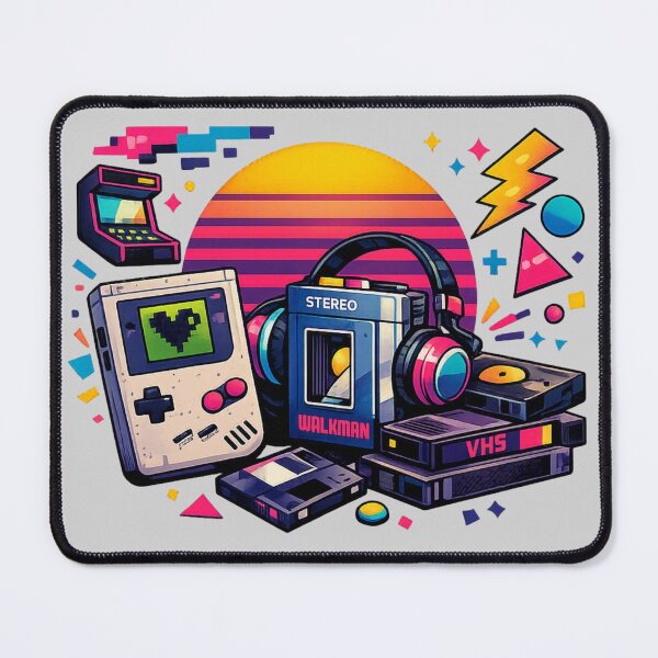 Item preview, Retro Nostalgia – Walkman, VHS & Game Boy designed and sold by Dew Drop Designs.