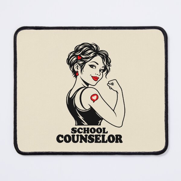 Item preview, Retro School Counselor Strong Woman designed and sold by MavtM.
