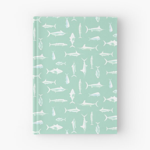 Item preview, Offshore Fish Tetris – Seafoam Drift | Half drop repeat designed and sold by Melissa  MacMichael Art + Design.