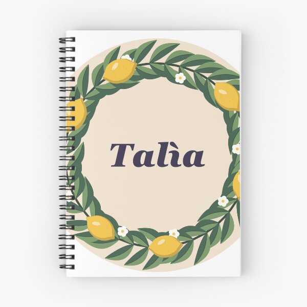 Item preview, Talìa Sicilian Word Lemon Wreath Sticker designed and sold by ChromaLens.