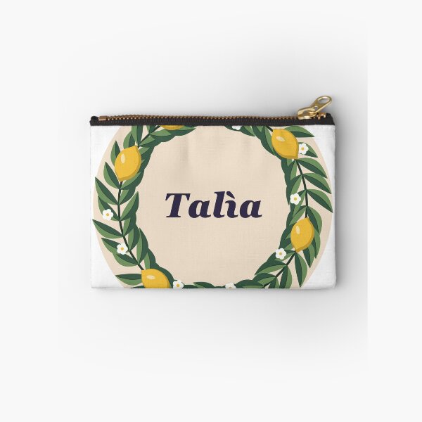Item preview, Talìa Sicilian Word Lemon Wreath Sticker designed and sold by ChromaLens.